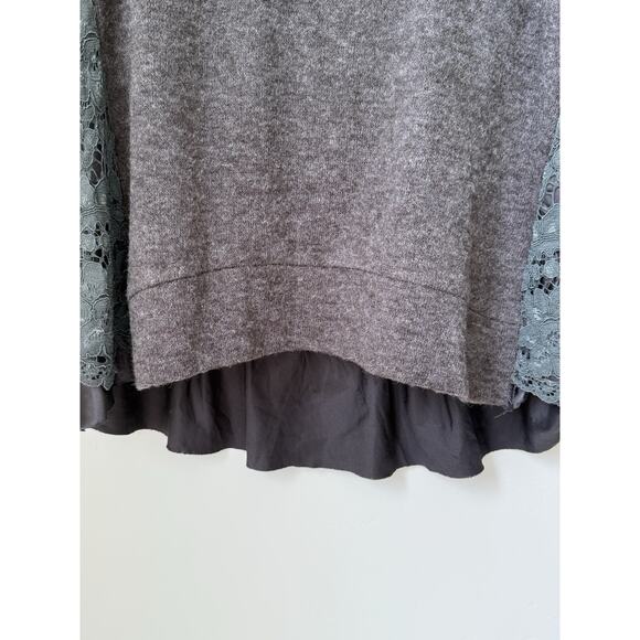 NWT Anthropologie Moth Sleeveless Pullover Sweater Tank Lace Back Women’s Size L - Picture 7 of 10